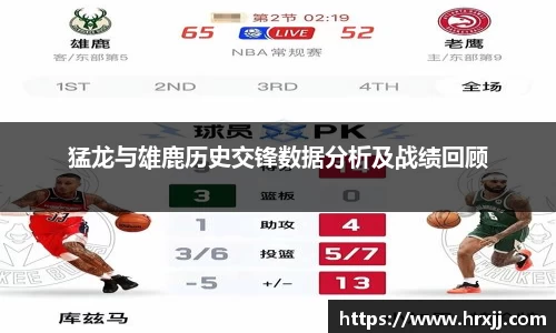猛龙与雄鹿历史交锋数据分析及战绩回顾
